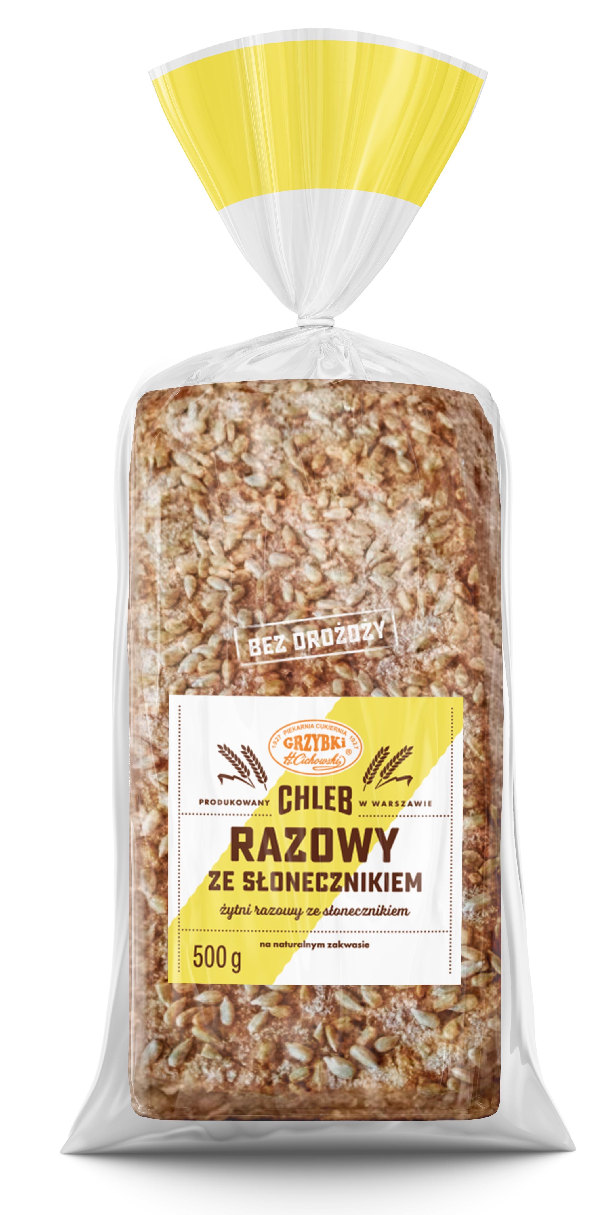 GRZYBKI Chleb krojony razowy ze słonecznikiem