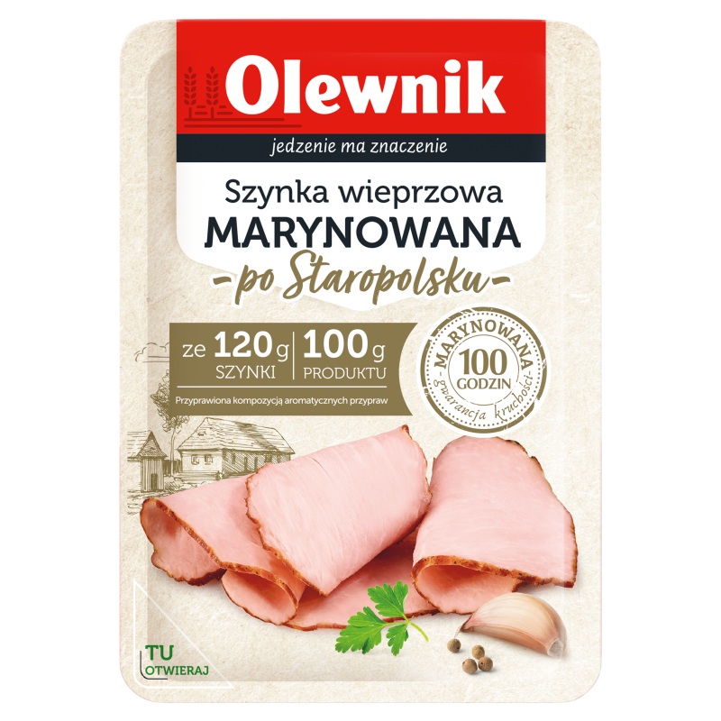 OLEWNIK Szynka wieprzowa marynowana po staropolsku - plastry frisco.pl