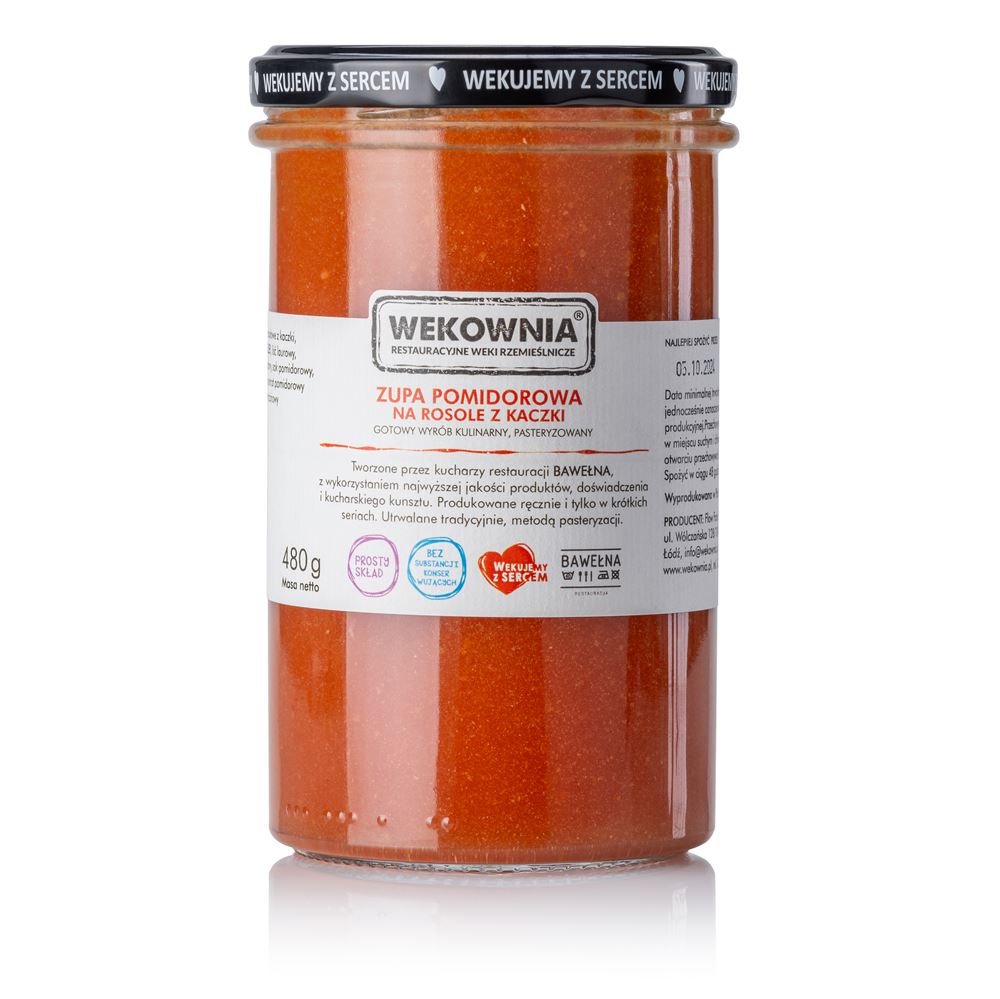 WEKOWNIA Zupa pomidorowa na rosole z kaczki