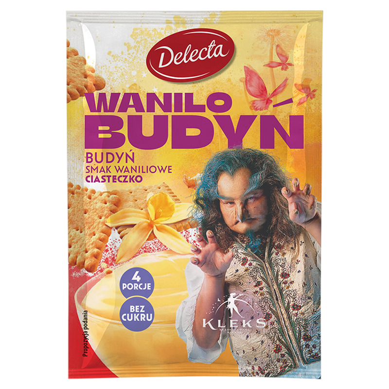 DELECTA Budyń o smaku waniliowego ciasteczka (bez cukru)