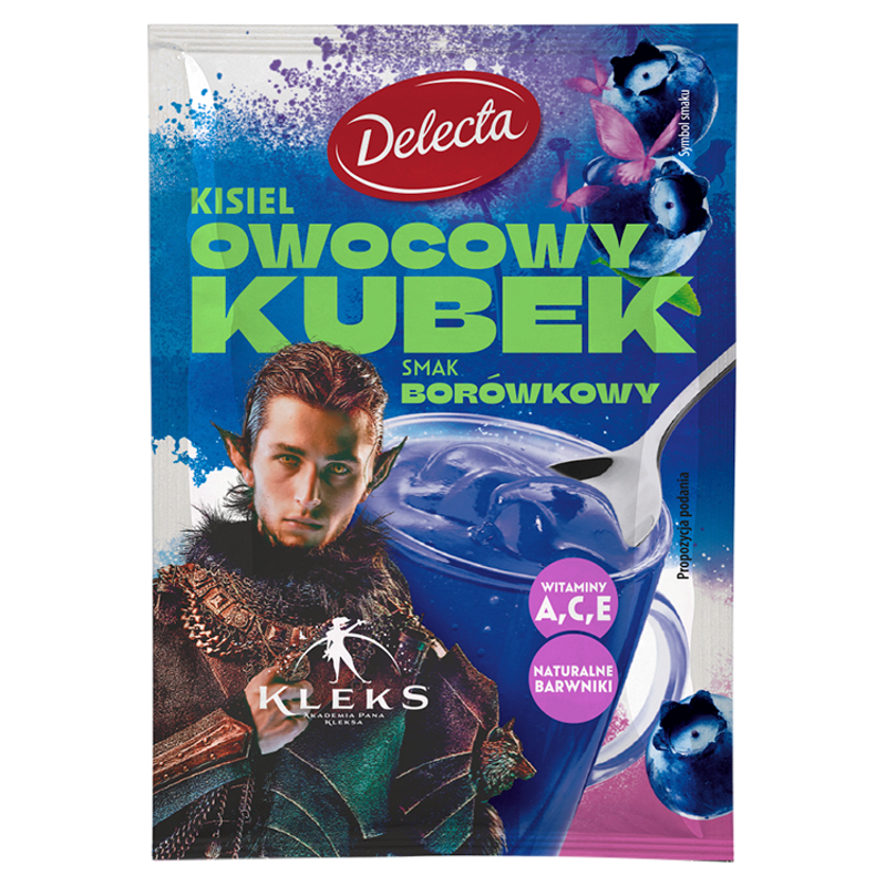 DELECTA Owocowy Kubek Kisiel o smaku borówkowym