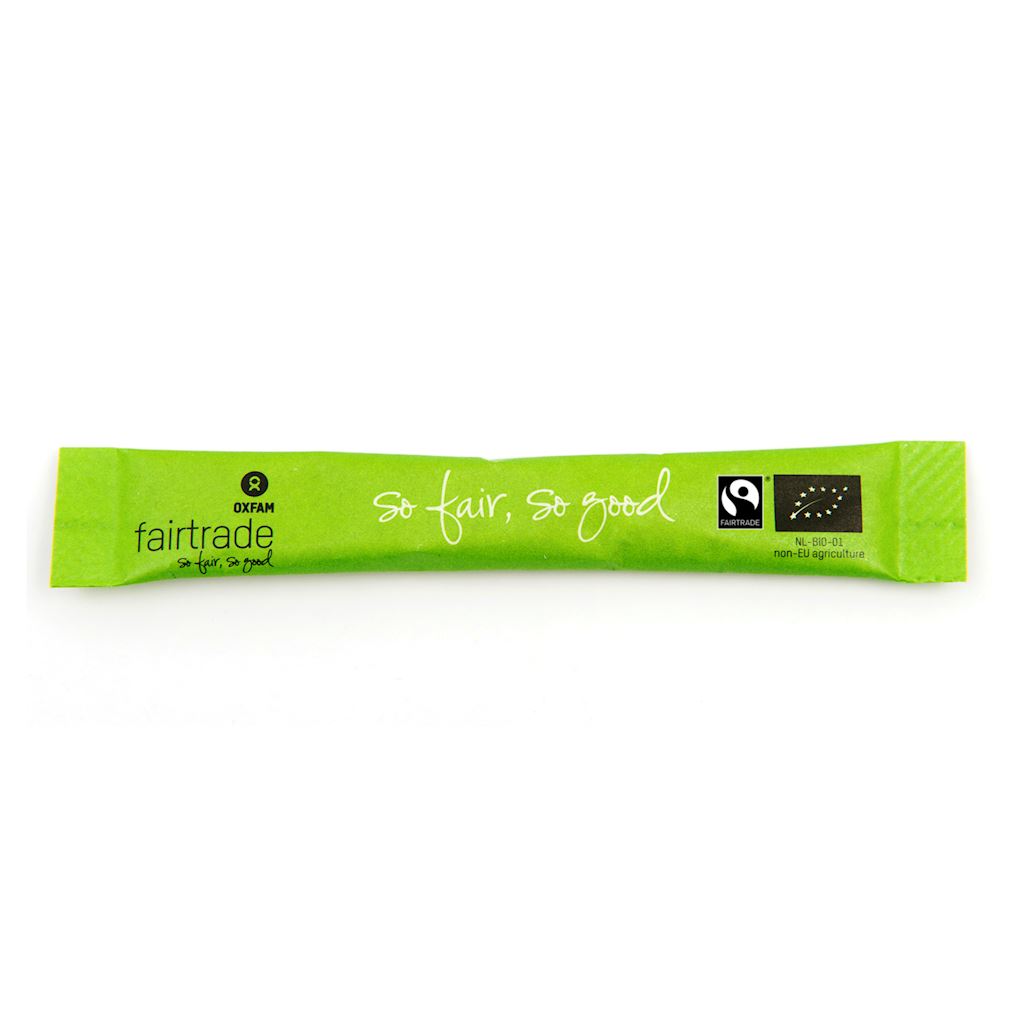 OXFAM Cukier trzcinowy nierafinowany w saszetkach (1000 szt. x 4g) BIO
