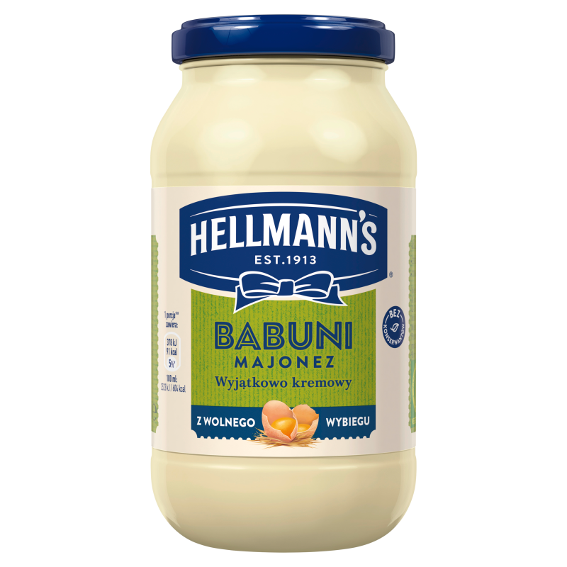 HELLMANNS Majonez babuni (z jajami z chowu na wolnym wybiegu) frisco.pl