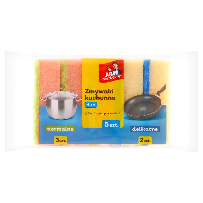JAN NIEZBĘDNY Zmywak kuchenny DUO 5 szt