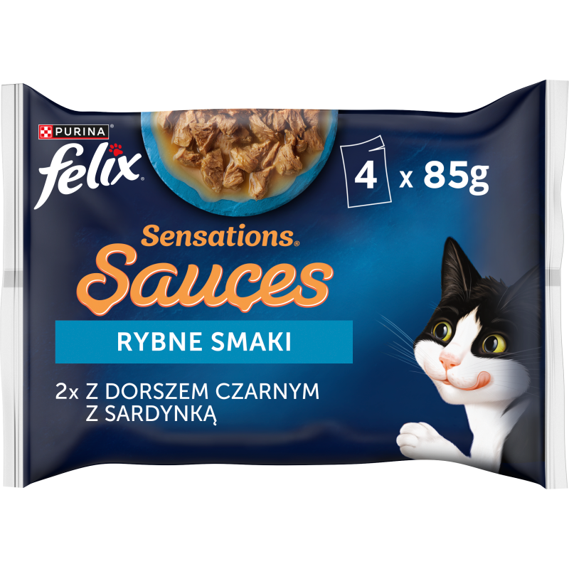 FELIX® Sensations Karma dla kotów - Rybne smaki w sosie 4x85g frisco.pl
