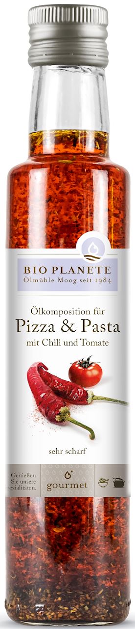 BIO PLANETE Olej do pizzy i makaronu - chili z pomidorem BIO