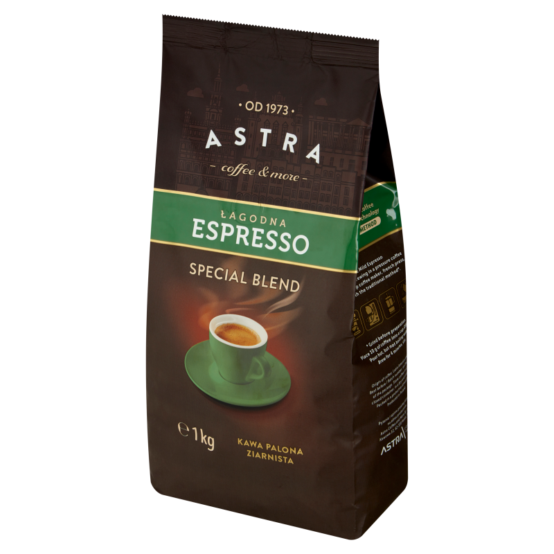 ASTRA Espresso Łagodna Kawa ziarnista