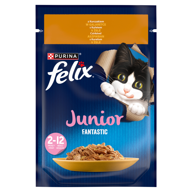 FELIX® Fantastic Junior Karma dla kociąt kurczak w galaretce frisco.pl