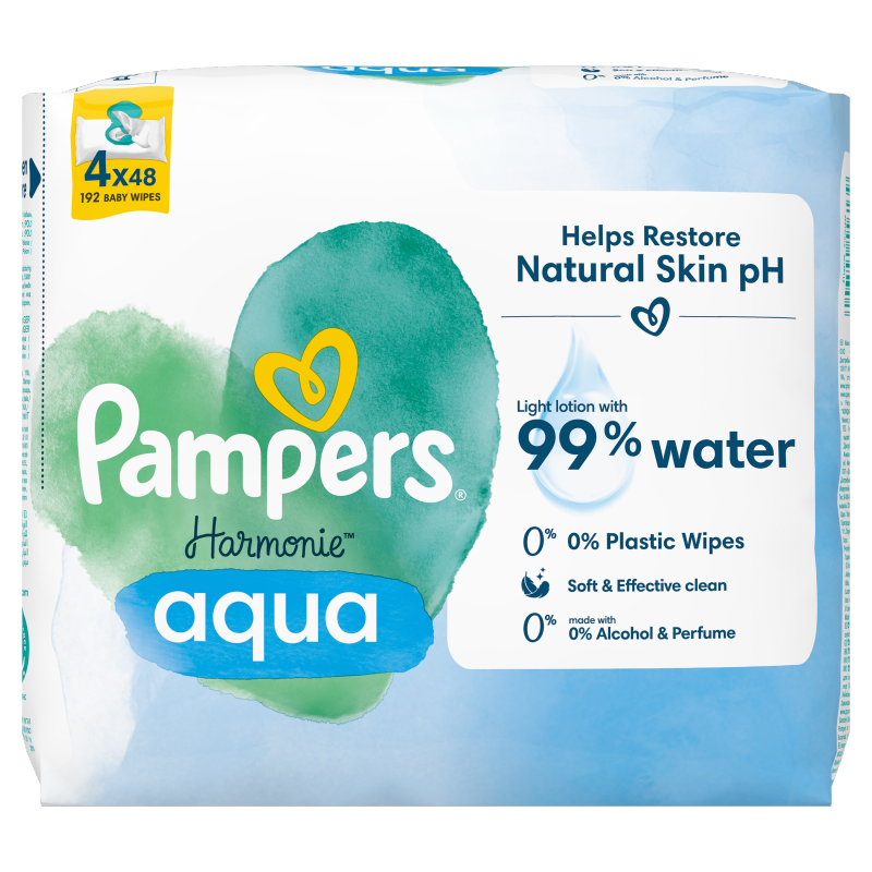 PAMPERS Harmonie Chusteczki nawilżane 4x48 szt. frisco.pl
