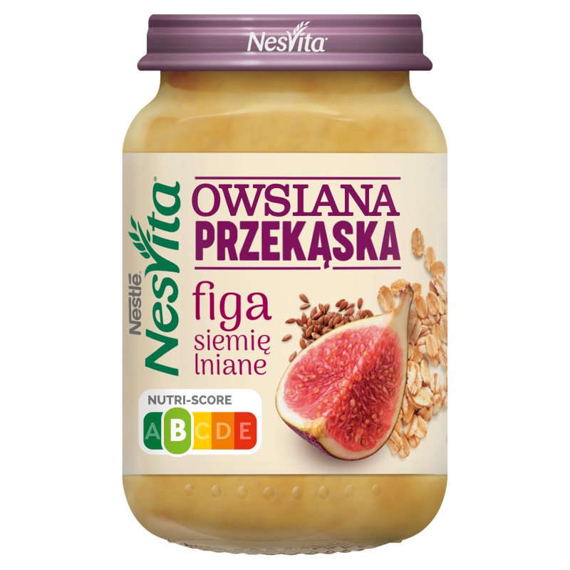 NESVITA Owsiana przekąska figa siemię lniane