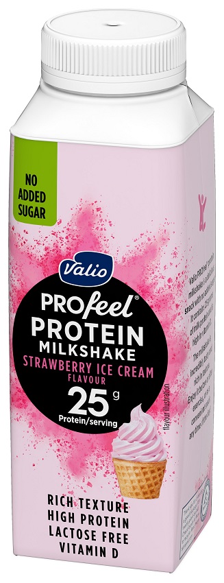 VALIO Profeel Napój proteinowy o smaku lodów truskawkowych