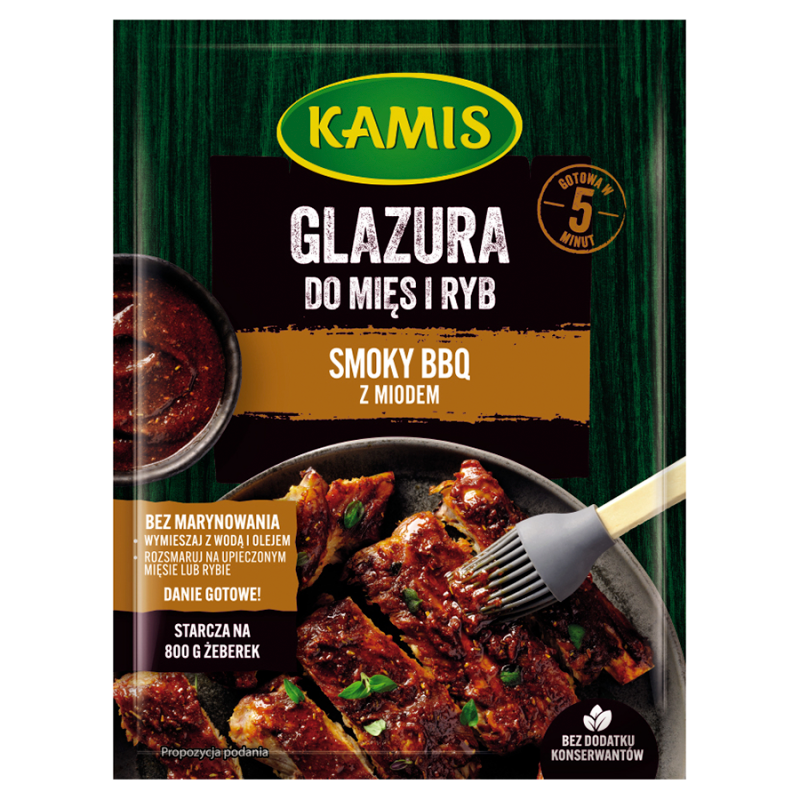 KAMIS Glazura smoky bbq z miodem (do mięs i ryb) frisco.pl