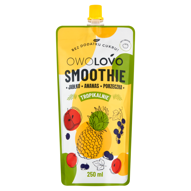 OWOLOVO Smoothie jabłko ananas porzeczka