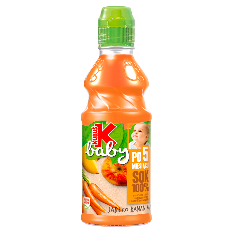 KUBUŚ Baby Sok 100% jabłko banan marchew po 5 miesiącu