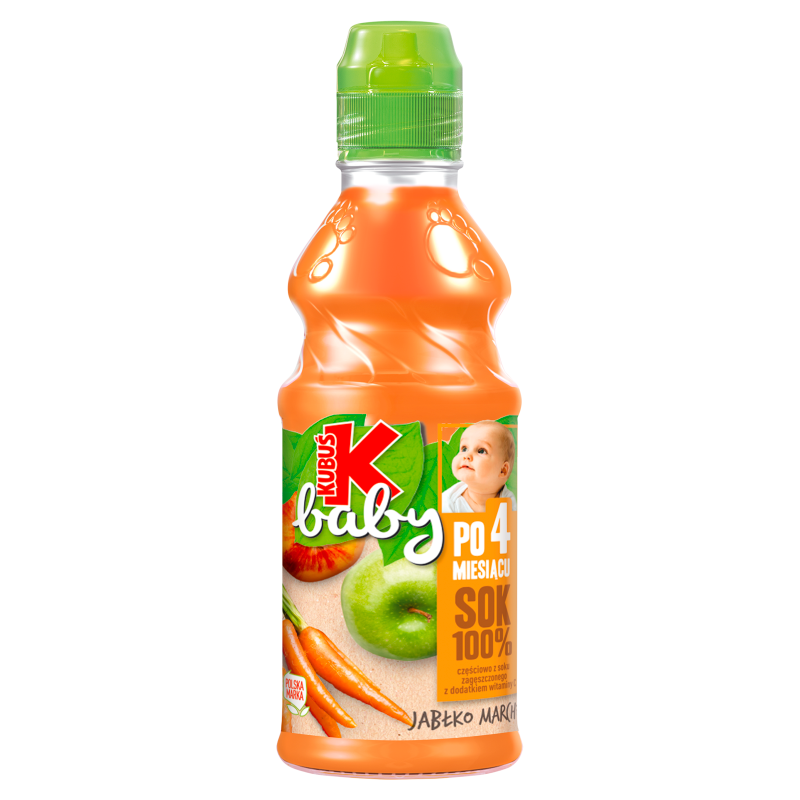 KUBUŚ Baby Sok 100% jabłko marchew po 4 miesiącu