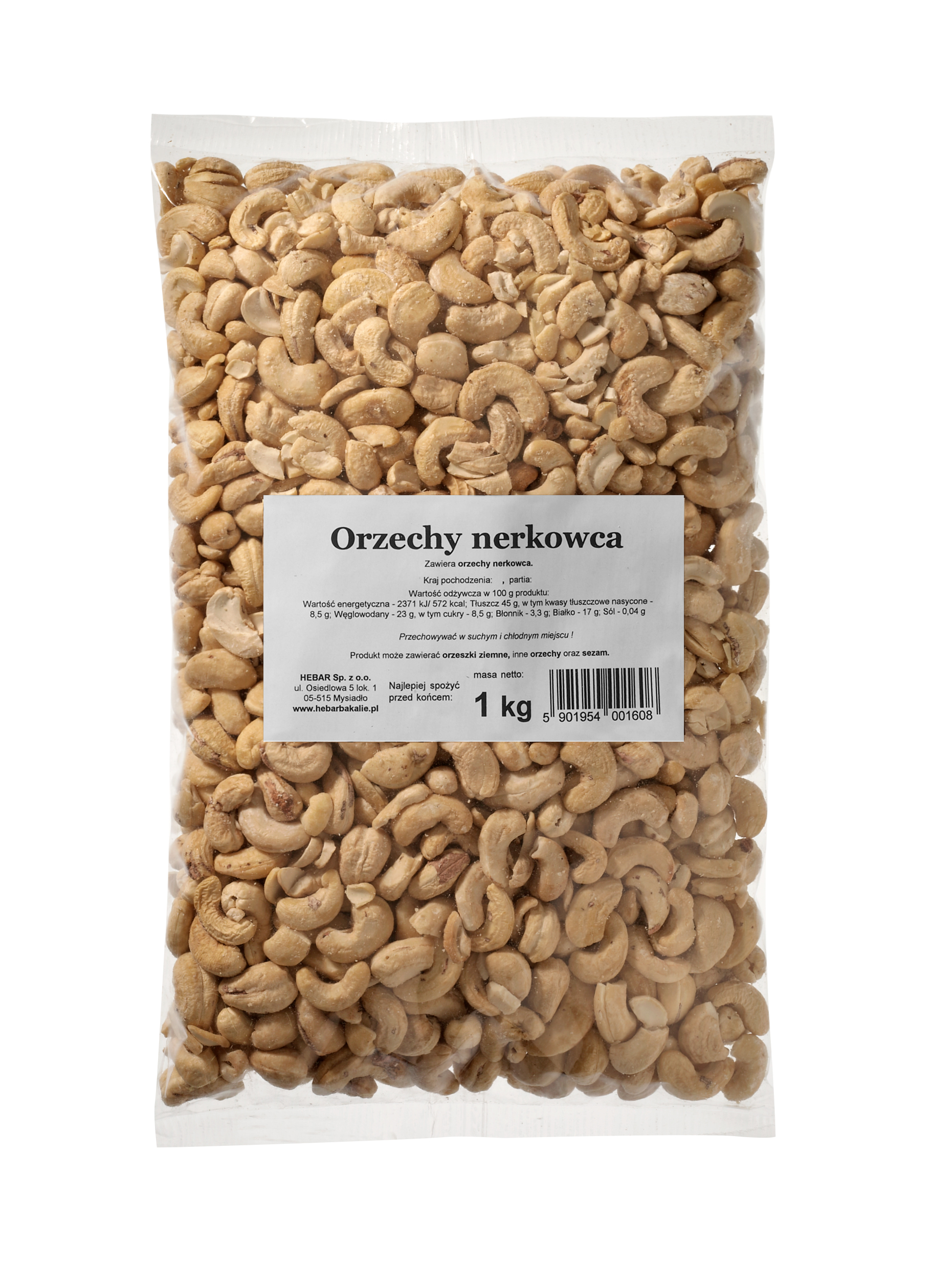 HEBAR XXL Orzechy nerkowca