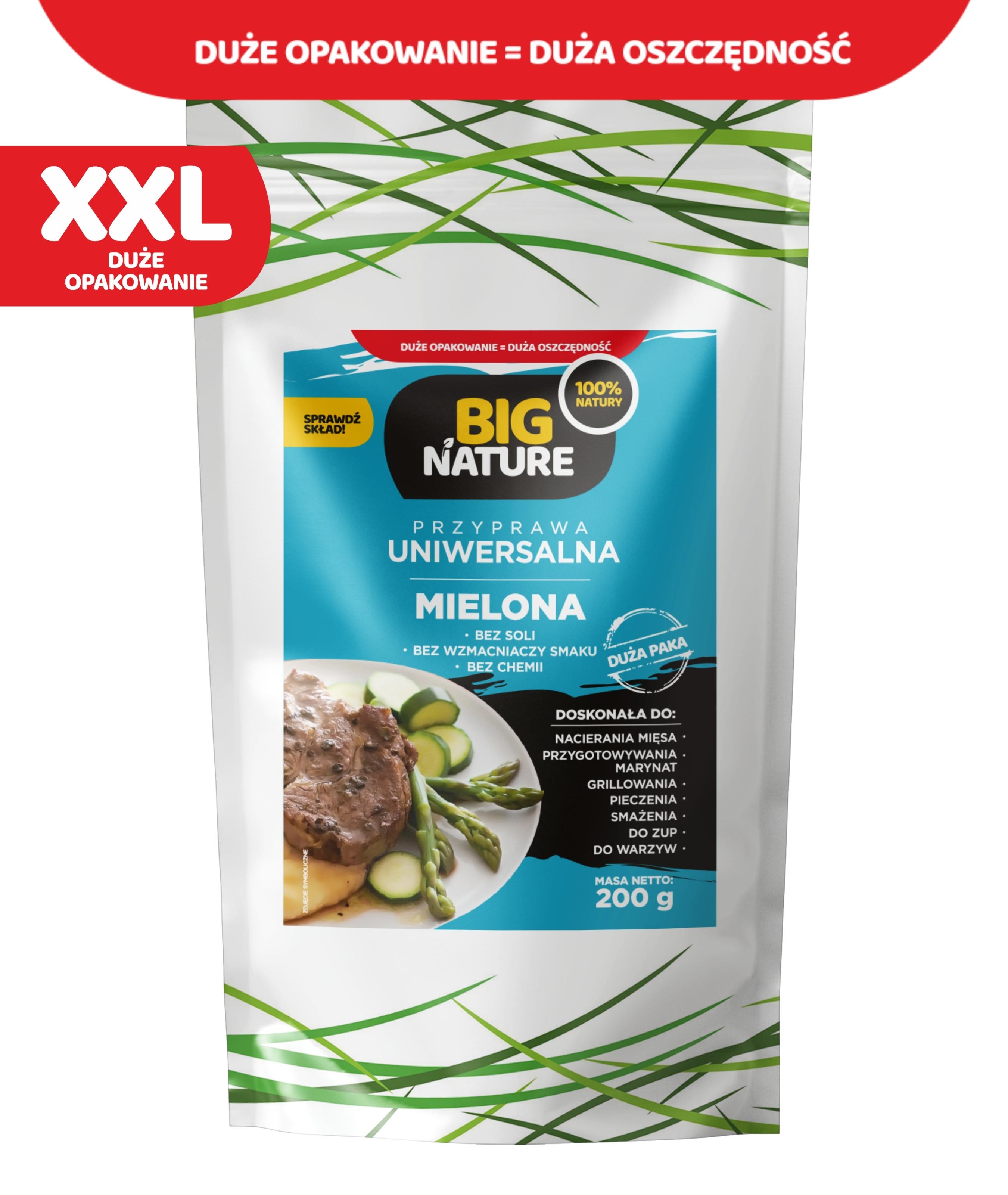 BIG NATURE Przyprawa uniwersalna mielona (bez soli) XXL