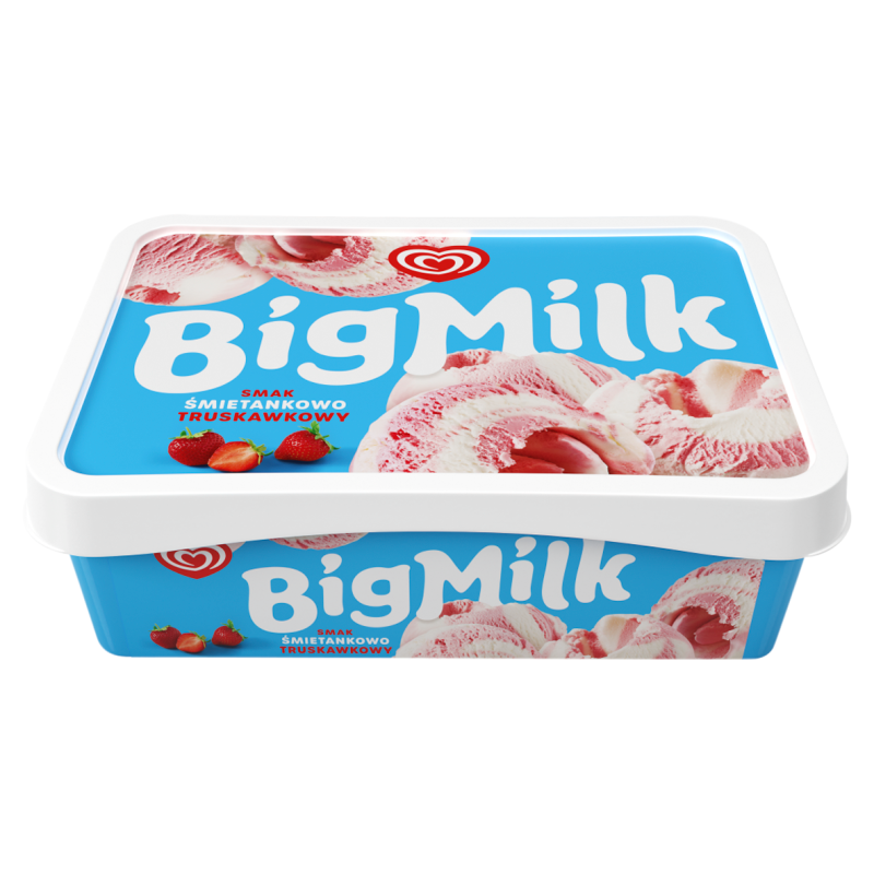 BIG MILK Lody truskawkowe frisco.pl