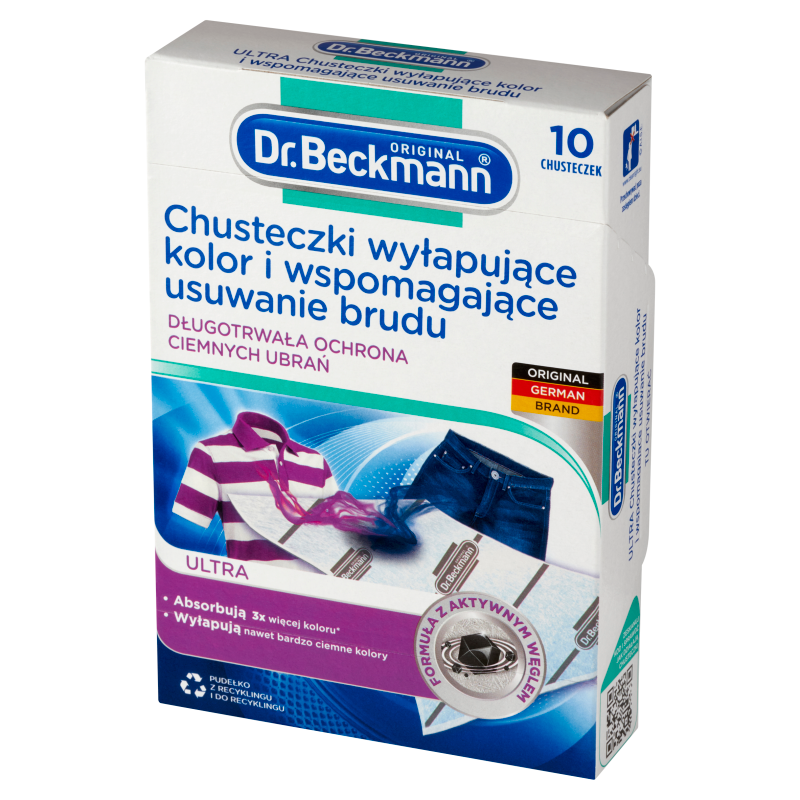 DR.BECKMANN Chusteczki wyłapujące kolor do ciemnego 10szt. frisco.pl