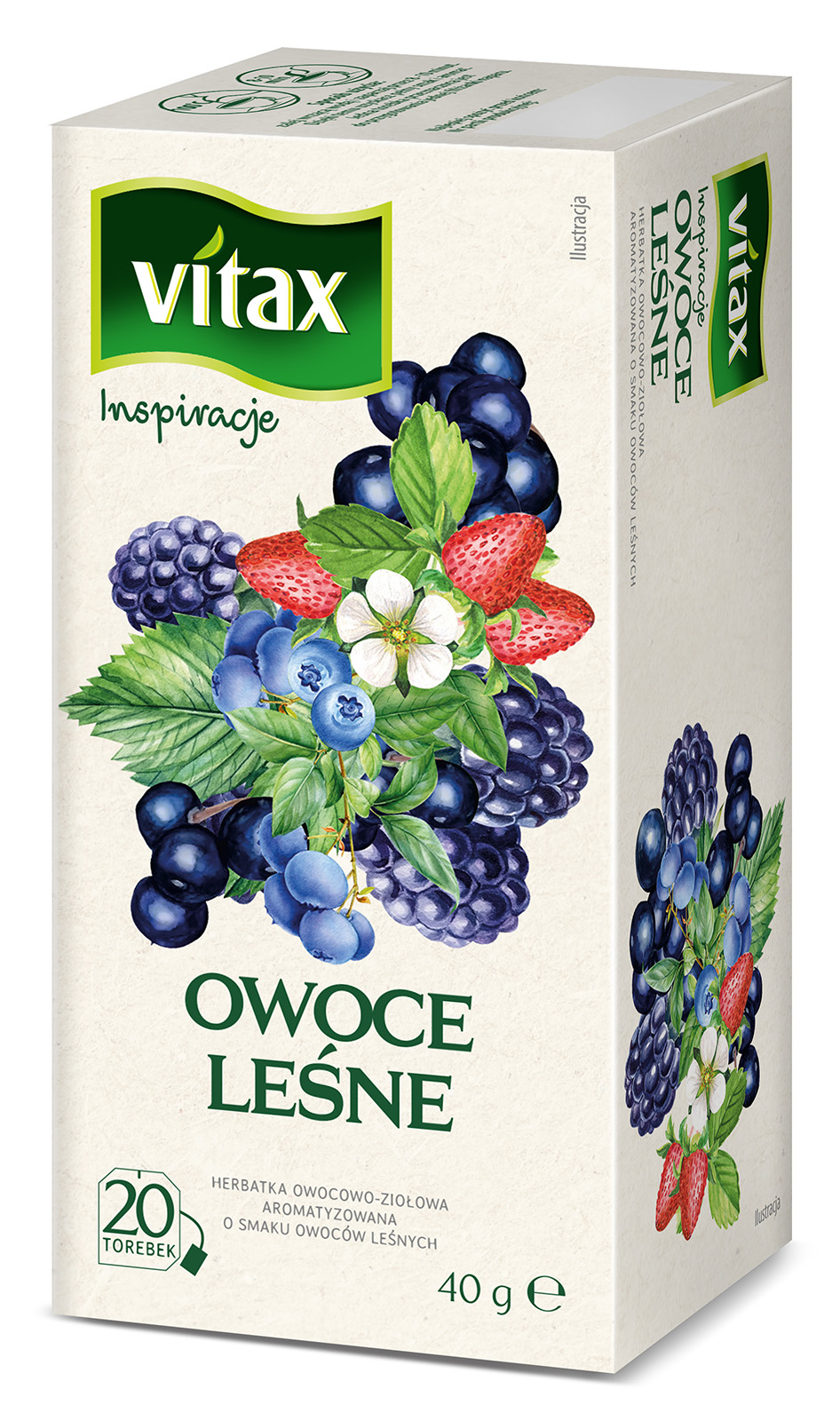 VITAX Inspiracje Herbata owocowo-ziołowa o smaku owoców leśnych 20 torebek ex.