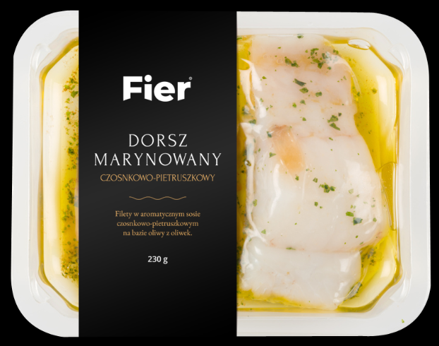 FIER Filet z dorsza marynowany w sosie czosnkowo-pietruszkowym