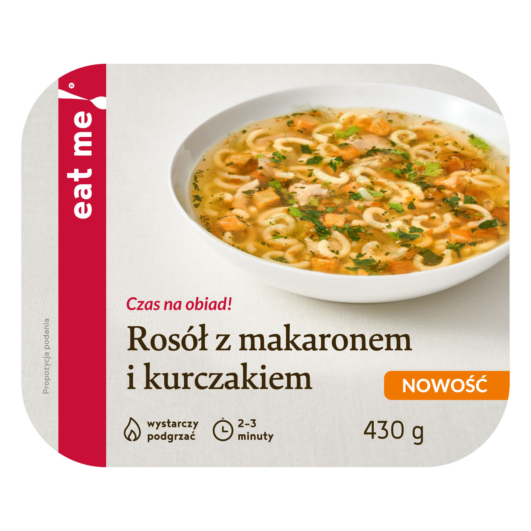 EAT ME! Zupa rosół z makaronem i kurczakiem