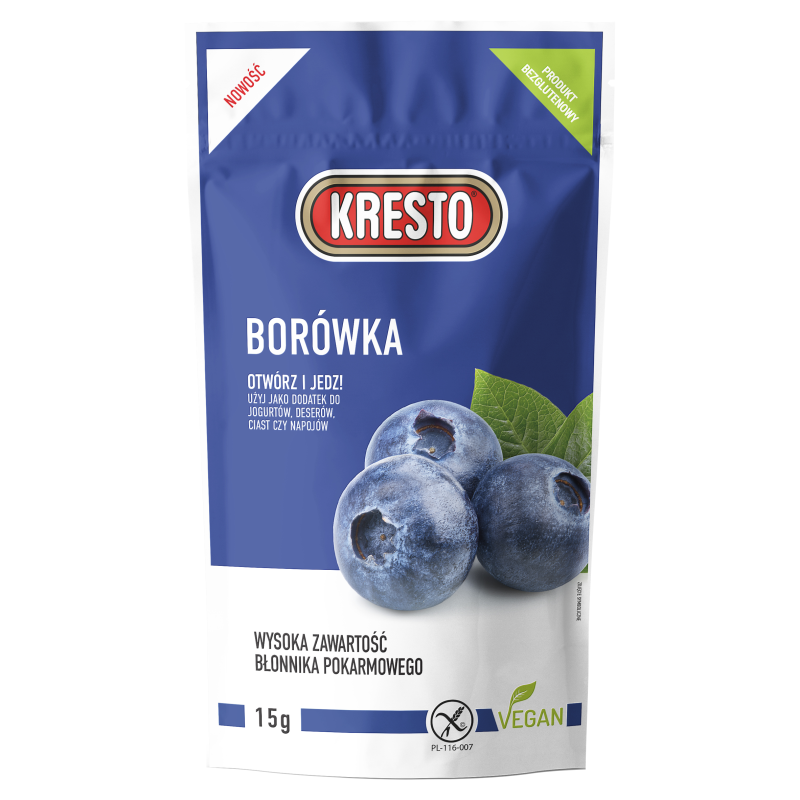 KRESTO Borówka amerykańska liofilizowana (bezglutenowa)