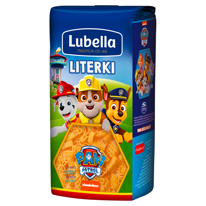 LUBELLA Makaron dla dzieci Psi Patrol - literki