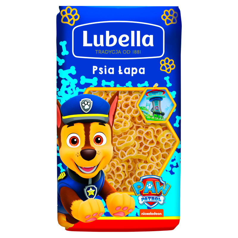 LUBELLA Makaron dla dzieci Psi Patrol - psia łapa