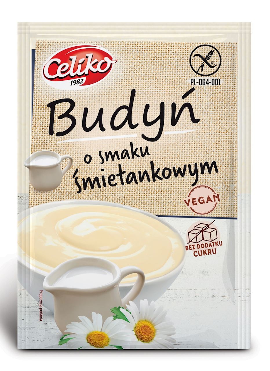 CELIKO Budyń o smaku śmietankowym (bez cukru) bezglutenowy