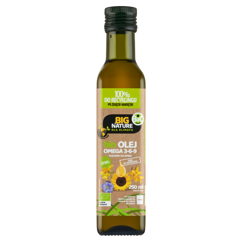 BIG NATURE Olej Omega 3-6-9 (tłoczony na zimno) BIO