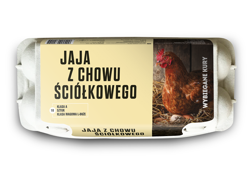 WYBIEGANE KURY Jaja kurze z chowu ściółkowego (rozmiar L) - 10 szt.