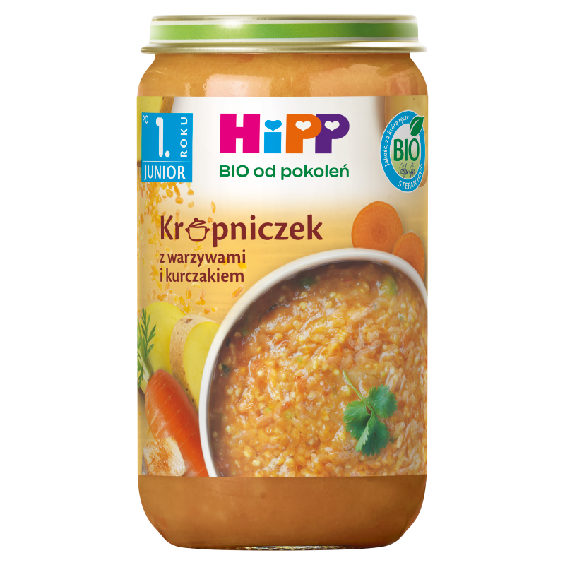 HIPP Krupniczek z warzywami i kurczakiem po 1 roku życia BIO