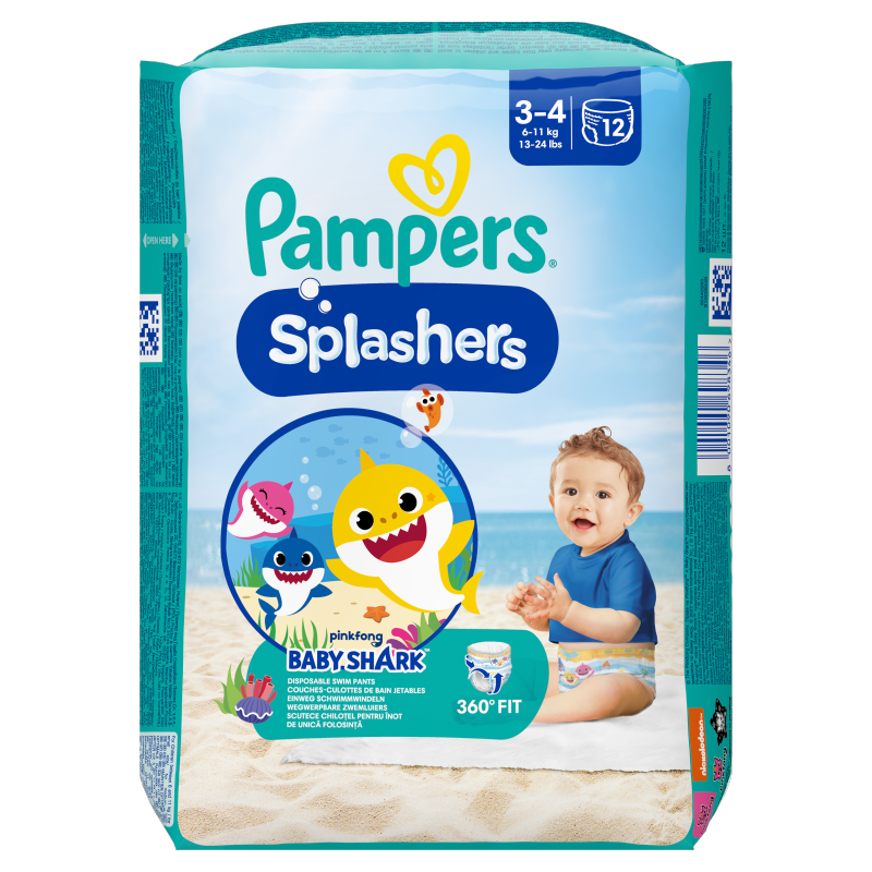 PAMPERS Splashers Jednorazowe pieluchy do pływania Rozmiar 3 12 szt. frisco.pl