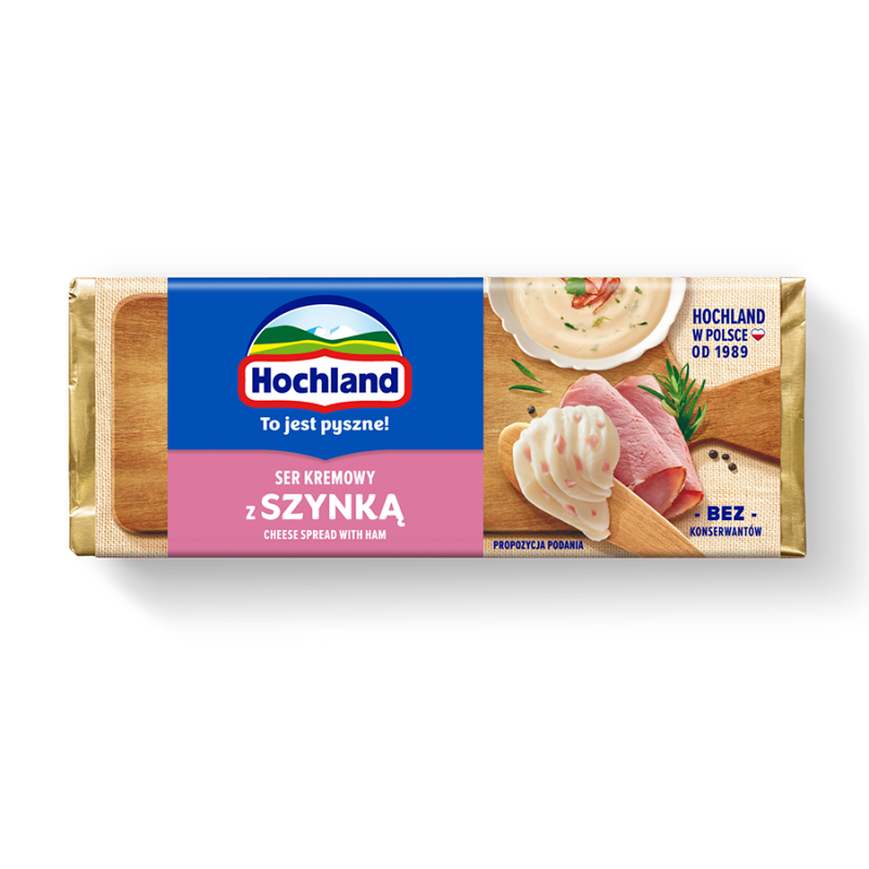 HOCHLAND Ser kremowy z szynką (topiony) frisco.pl