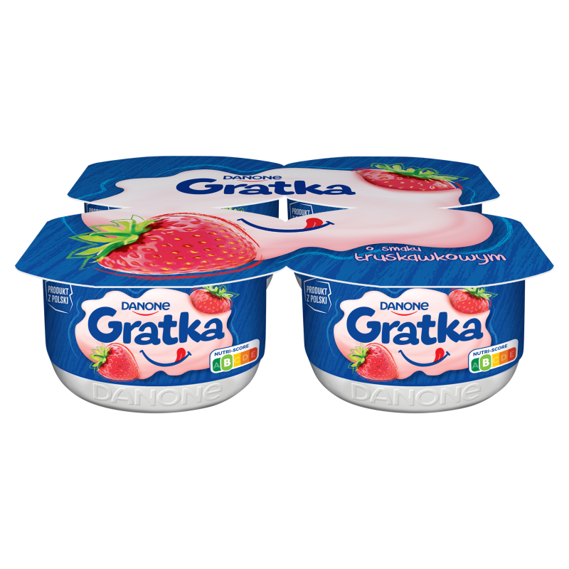 DANONE Gratka Deser o smaku truskawkowym (4 x115g) frisco.pl