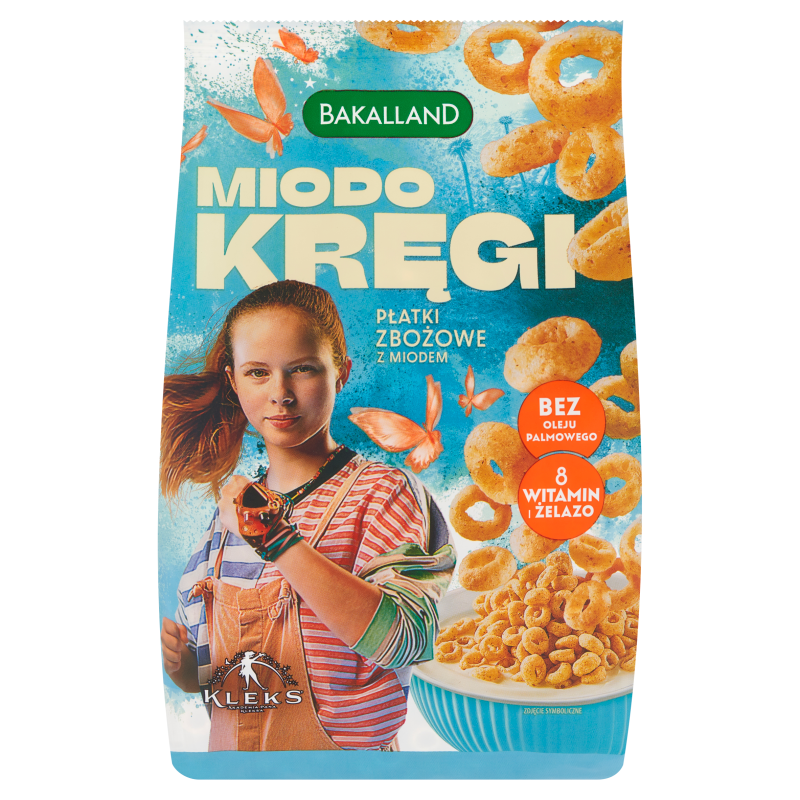 BAKALLAND Akademia Pana Kleksa Miodo kręgi płatki zbożowe frisco.pl