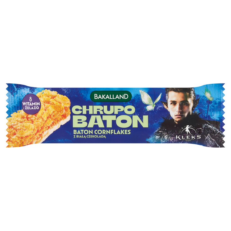 BAKALLAND Akademia Pana Kleksa Chrupo baton cornflakes z białą czekoladą frisco.pl