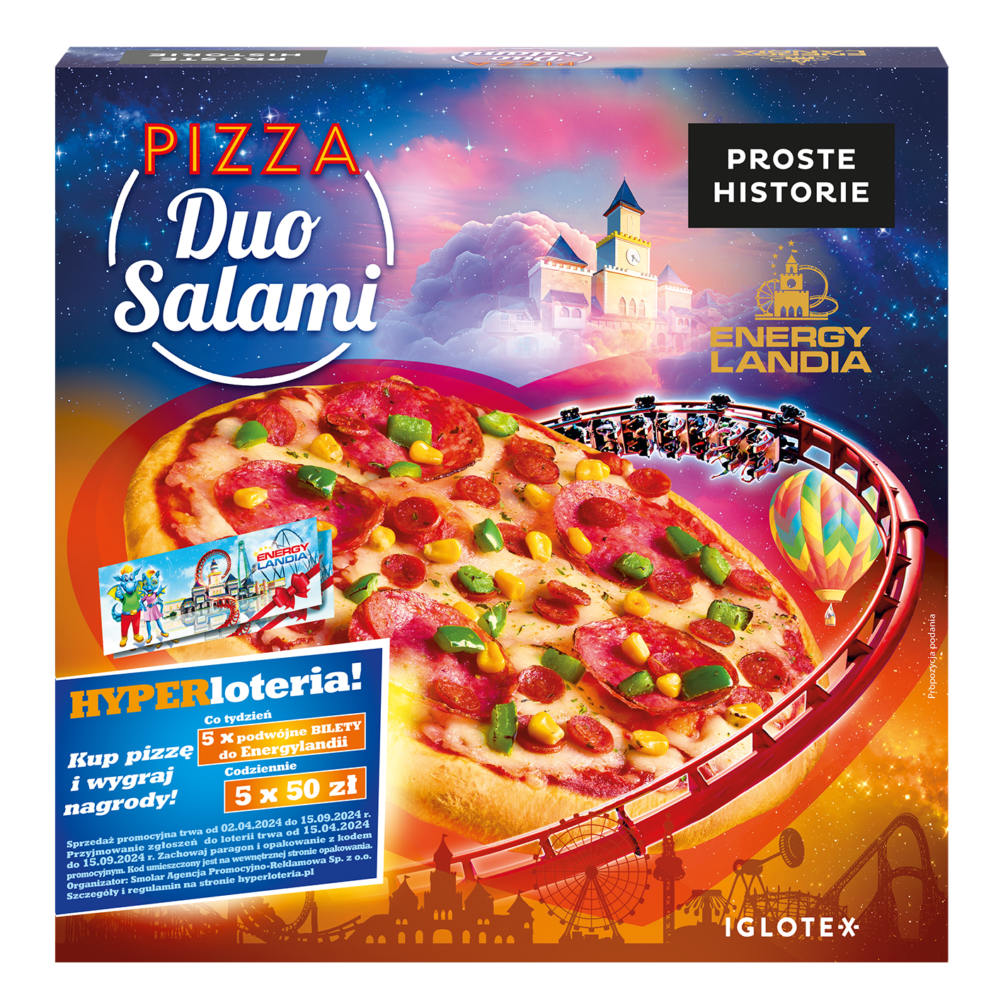 PROSTE HISTORIE Energylandia Pizza Duo Salami