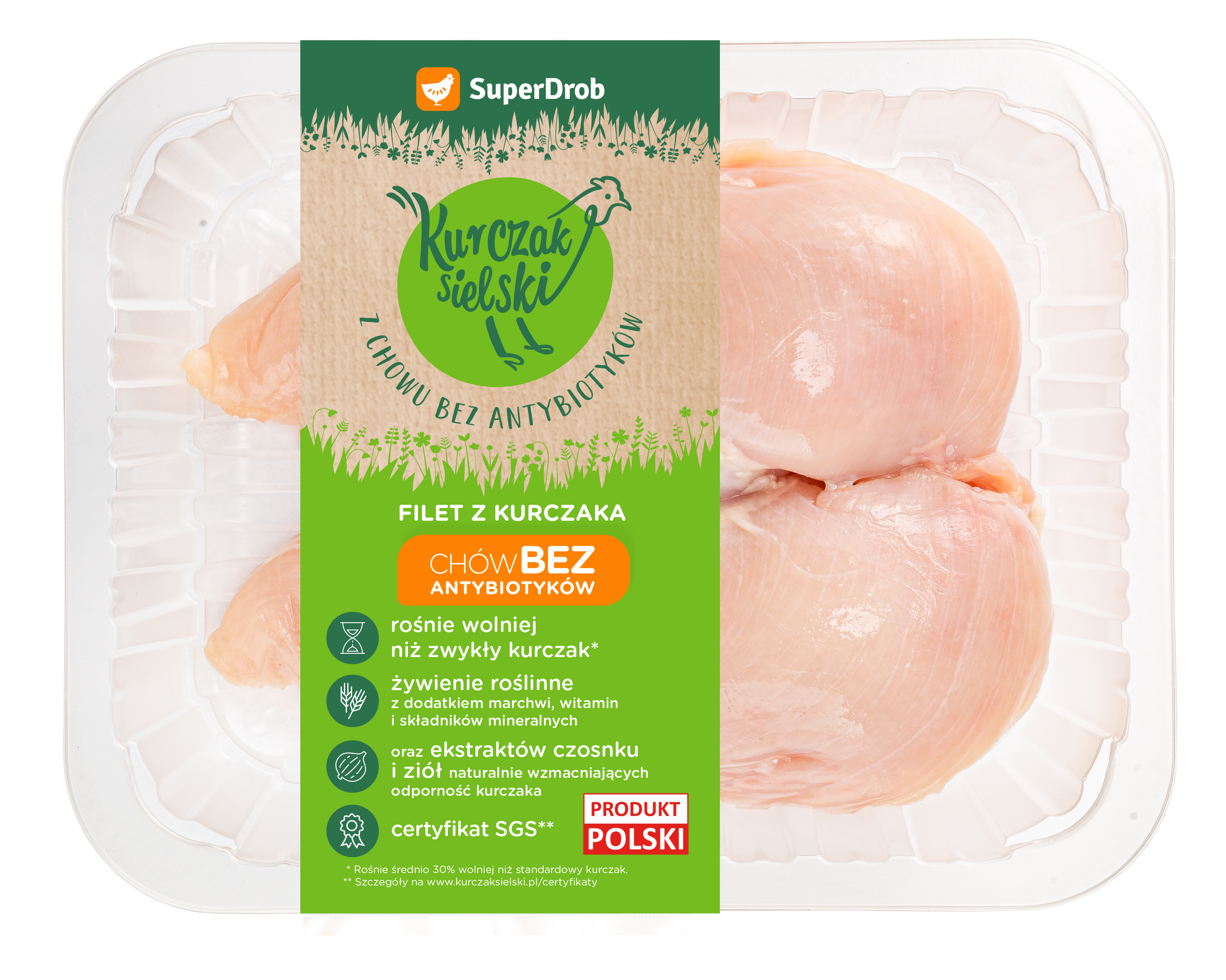 KURCZAK SIELSKI Filet z piersi z kurczaka 480-720g