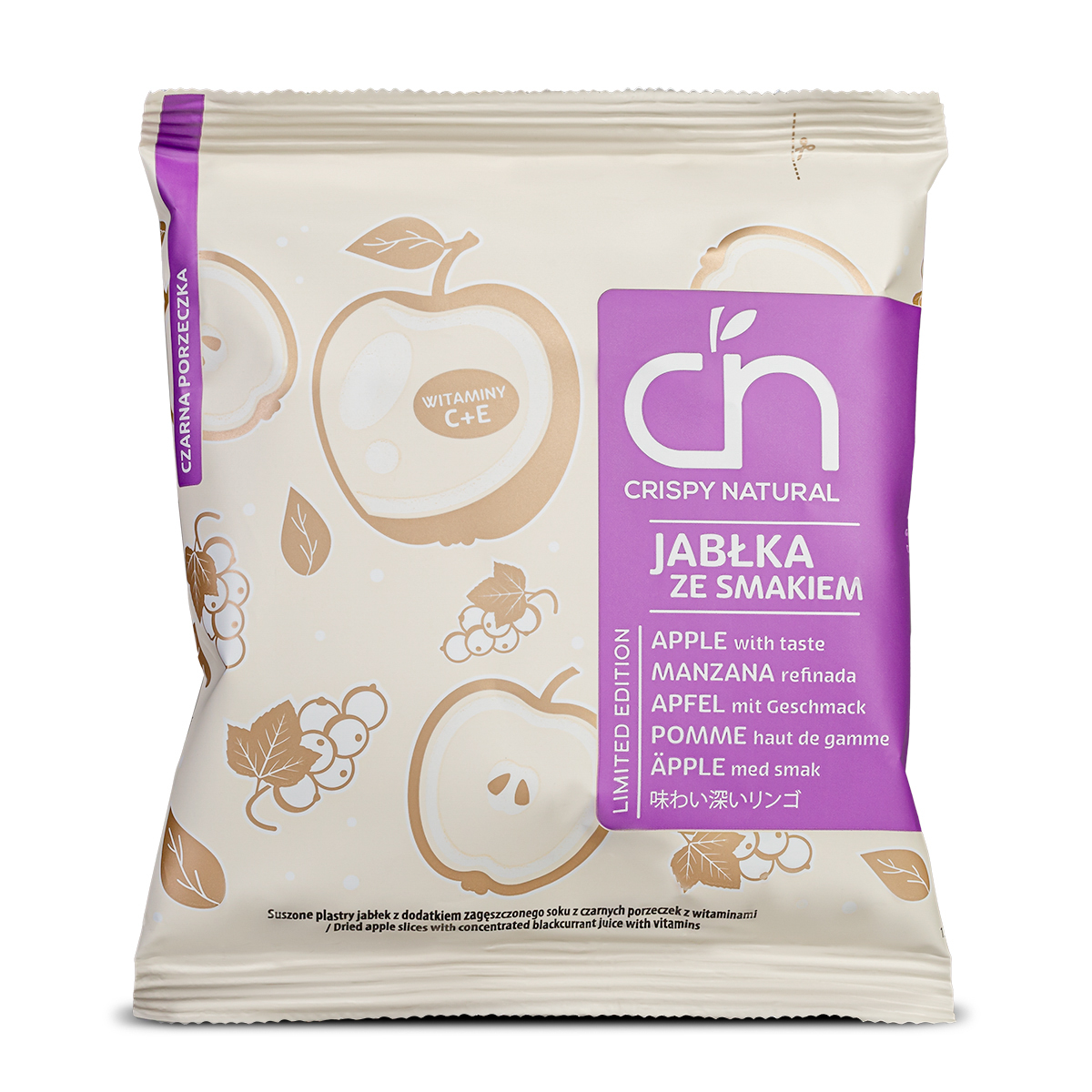 CRISPY Jabłka ze smakiem czarnej porzeczki frisco.pl