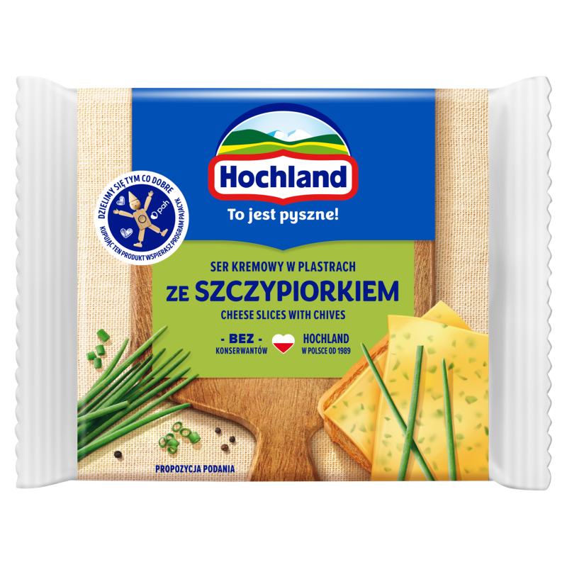 HOCHLAND Ser kremowy w plastrach ze szczypiorkiem frisco.pl