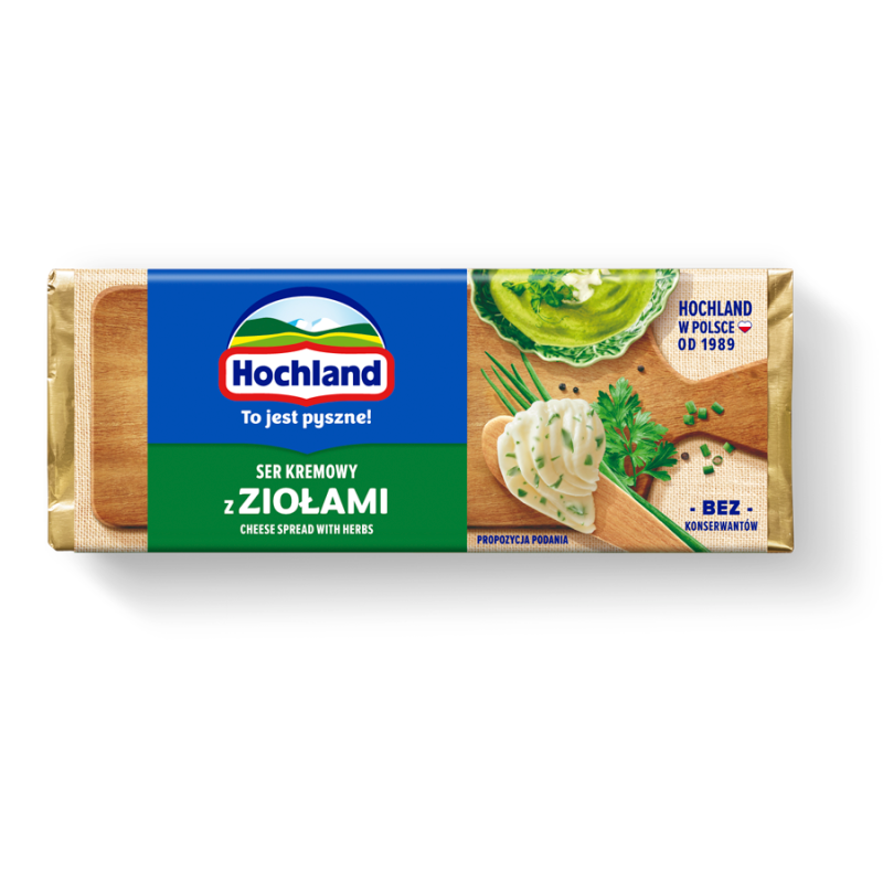 HOCHLAND Ser kremowy z ziołami (topiony) frisco.pl