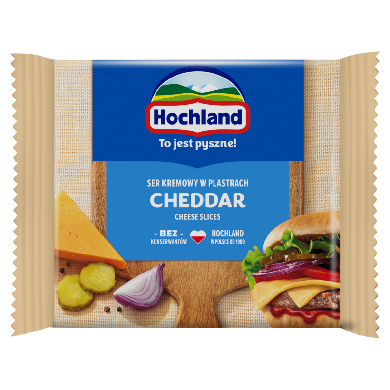 HOCHLAND Ser kremowy w plastrach Cheddar frisco.pl