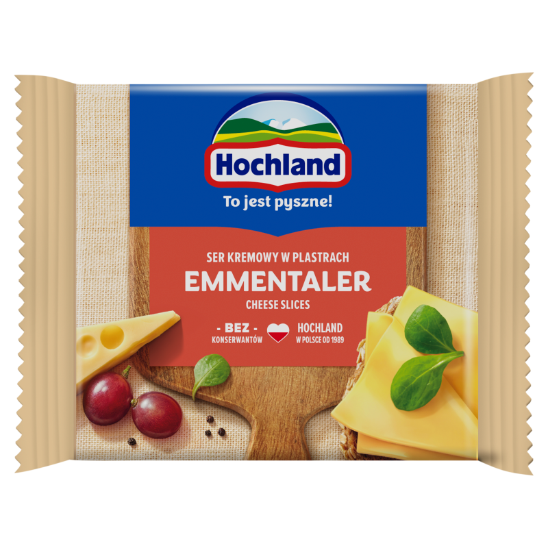 HOCHLAND Ser kremowy w plastrach Emmentaler frisco.pl