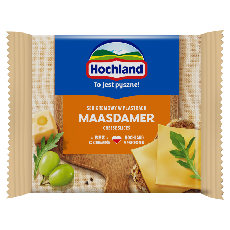 HOCHLAND Ser kremowy topiony w plastrach Maasdamer frisco.pl