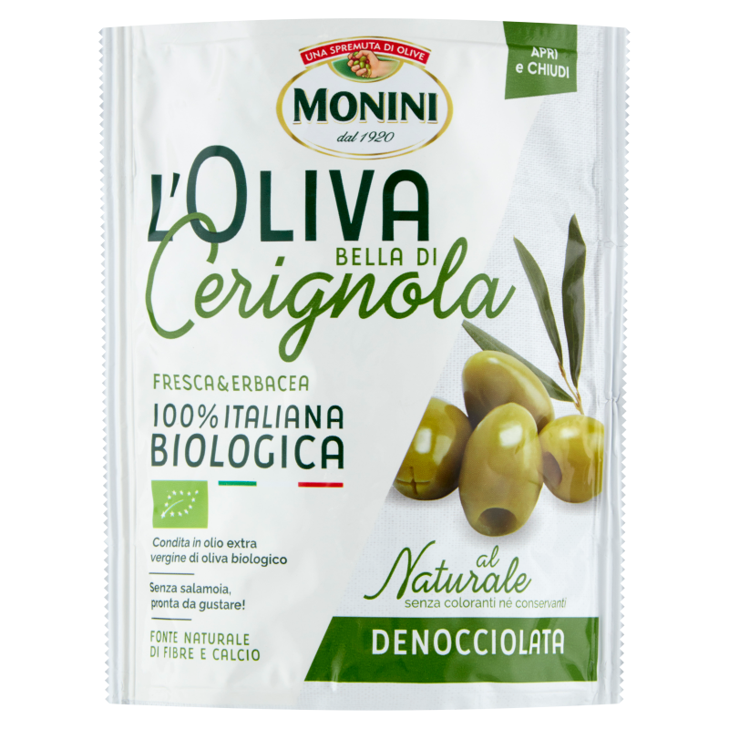MONINI Oliwki zielone ORGANIC L'Oliva Bella di Cerignola
