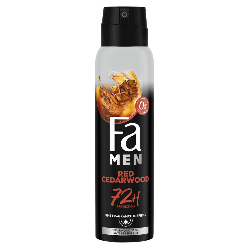 FA MEN Antyperspirant w sprayu o zapachu nut drzewnych czerwonego cedru frisco.pl