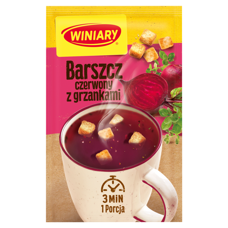 WINIARY Barszcz czerwony z grzankami (instant) frisco.pl