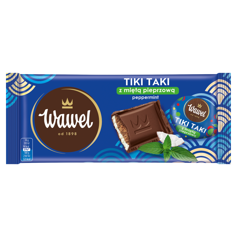 WAWEL Czekolada Tiki Taki z miętą pieprzową